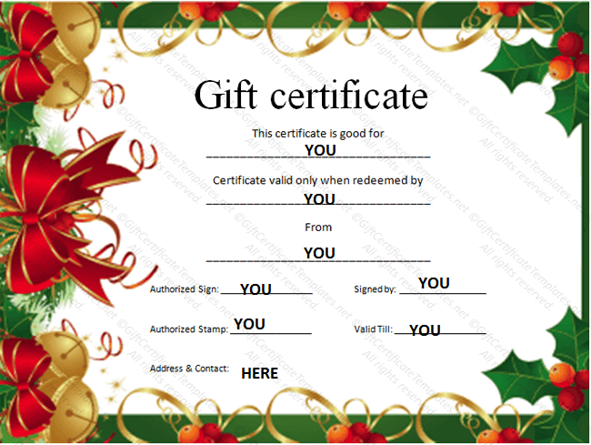 Christmas-gift-certificate-template a